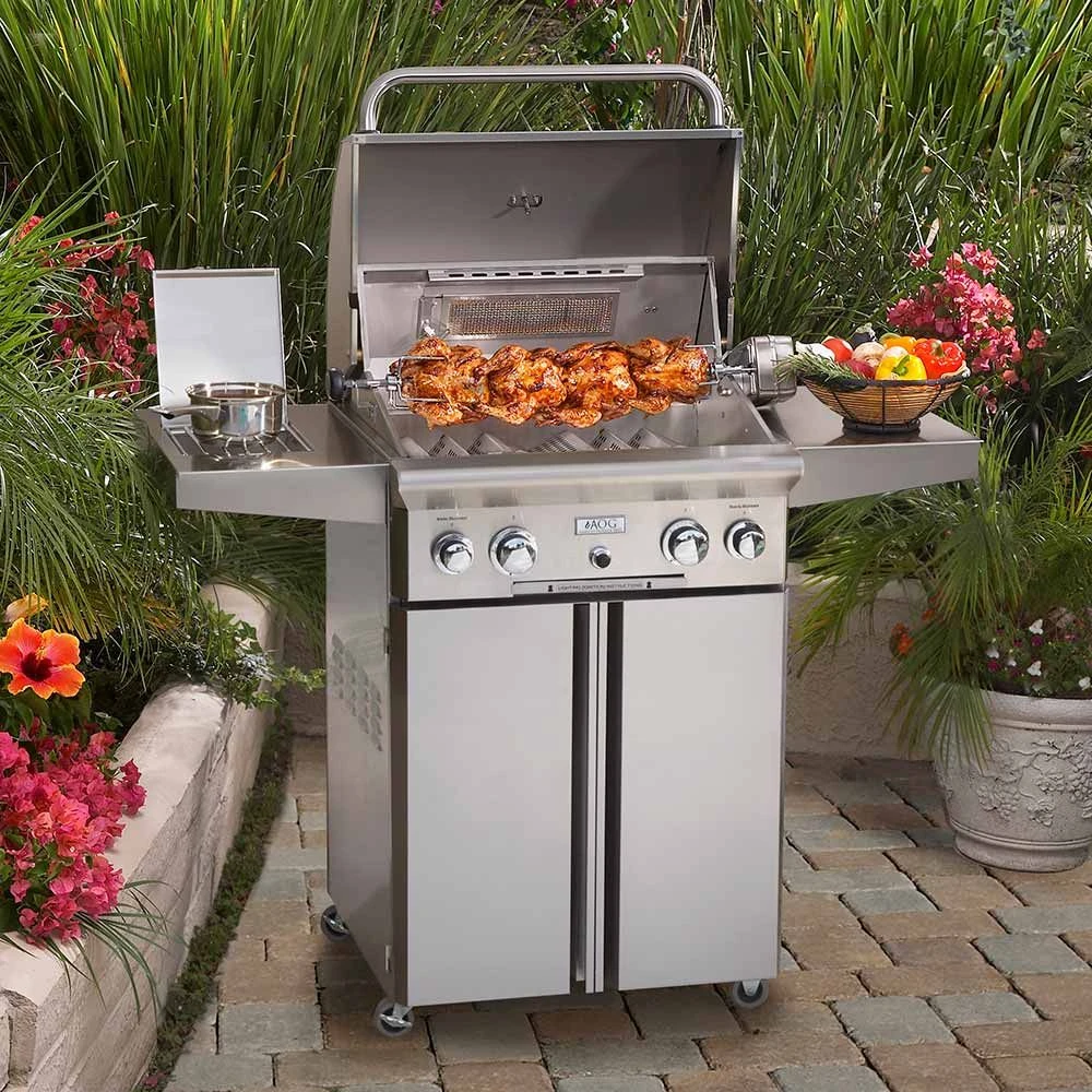 American Outdoor Grill 24 Inch Gas Grill On Cart 2 American Outdoor Grill 24 Inch Gas Grill On Cart - Image 2