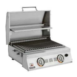 Solaire AA23A AllAbout Double Burner Infrared Portable Grill With Warming Rack
