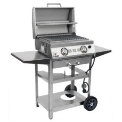 Solaire AA23AGC AllAbout Double Burner Table Top Infrared Grill On Cart -Smokey Ridge Grills Shop aa23a gc a 02 20 1
