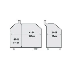 Broil King 67069 Premium Polyester Cover For Smoke XL Pro Pellet Grill 9 Broil King 67069 Premium Polyester Cover For Smoke XL Pro Pellet Grill -Smokey Ridge Grills Shop bk 67069 dimensions a 06 20