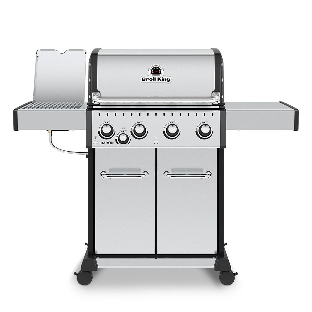 Broil King BR-S440 Baron S440 Pro Stainless Steel Infrared 4-Burner Gas Grill With Side Burner, 57-Inches 3 Broil King BR-S440 Baron S440 Pro Stainless Steel Infrared 4-Burner Gas Grill With Side Burner, 57-Inches - Image 3