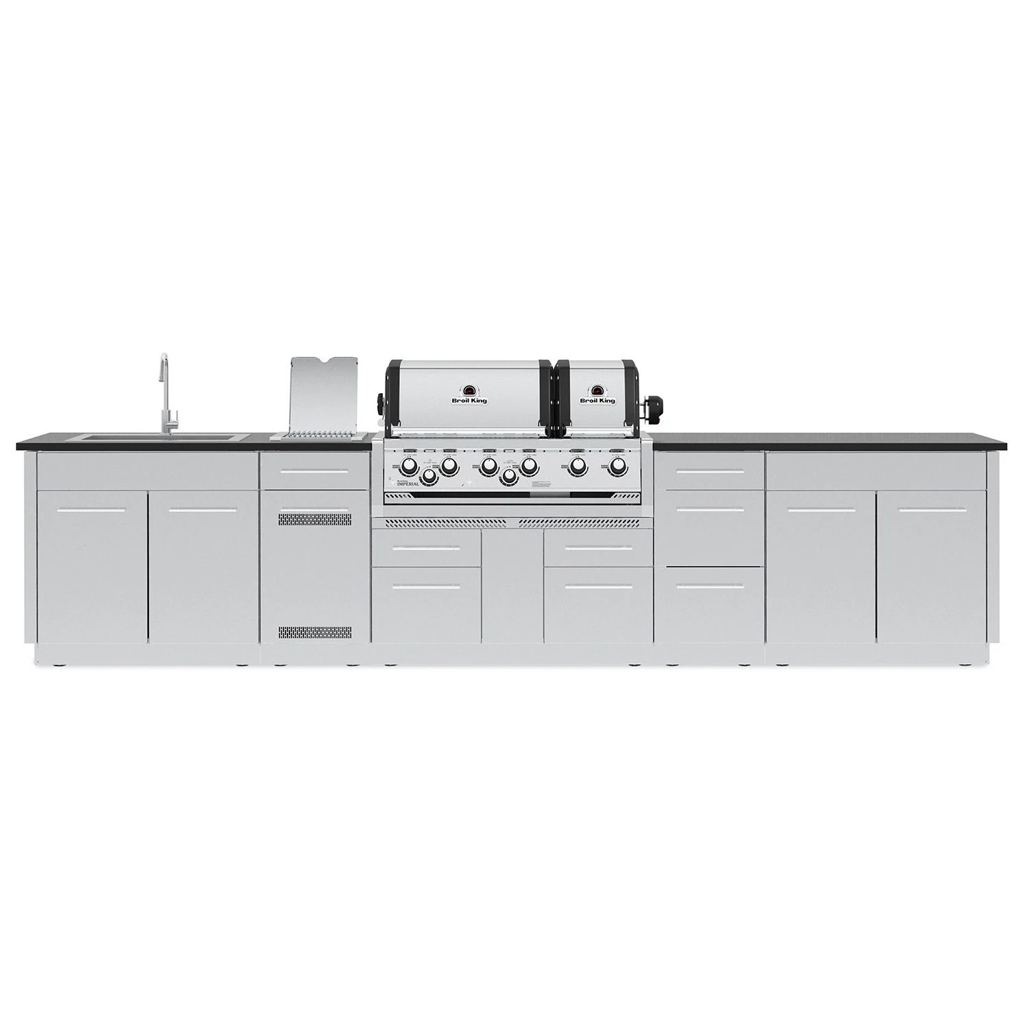 Broil King IMP-XLSBI Imperial XLS Dual Oven 6-Burner Built-In Grill With Side Burner, 38-Inches 4 Broil King IMP-XLSBI Imperial XLS Dual Oven 6-Burner Built-In Grill With Side Burner, 38-Inches - Image 4