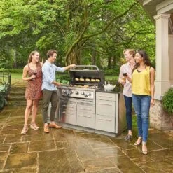 Broil King IMP-S590i Imperial S590i Stainless Steel 5-Burner Gas Grill Island, 79-Inches -Smokey Ridge Grills Shop bk imp s590i ls a 03 21