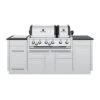 Broil King IMP-S690i Imperial S690i Stainless Steel 6-Burner Gas Grill Island, 86-Inches