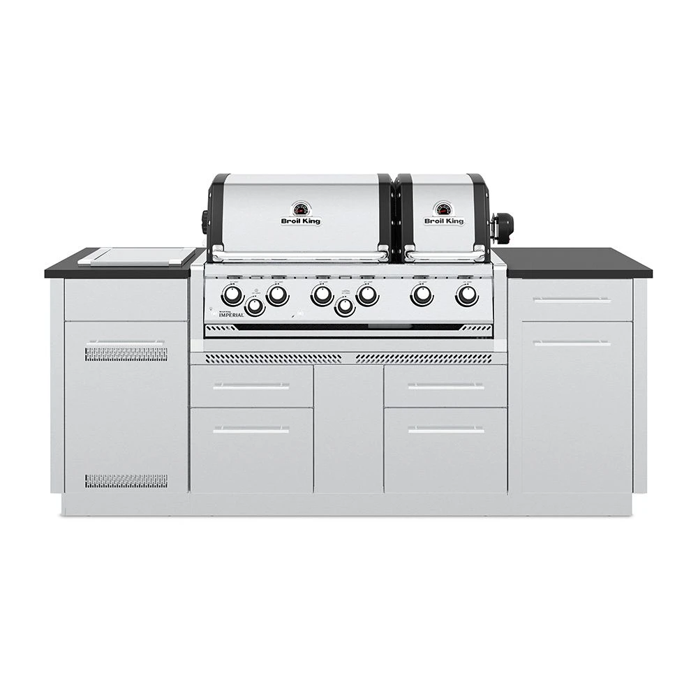 Broil King IMP-S690i Imperial S690i Stainless Steel 6-Burner Gas Grill Island, 86-Inches 1 Broil King IMP-S690i Imperial S690i Stainless Steel 6-Burner Gas Grill Island, 86-Inches