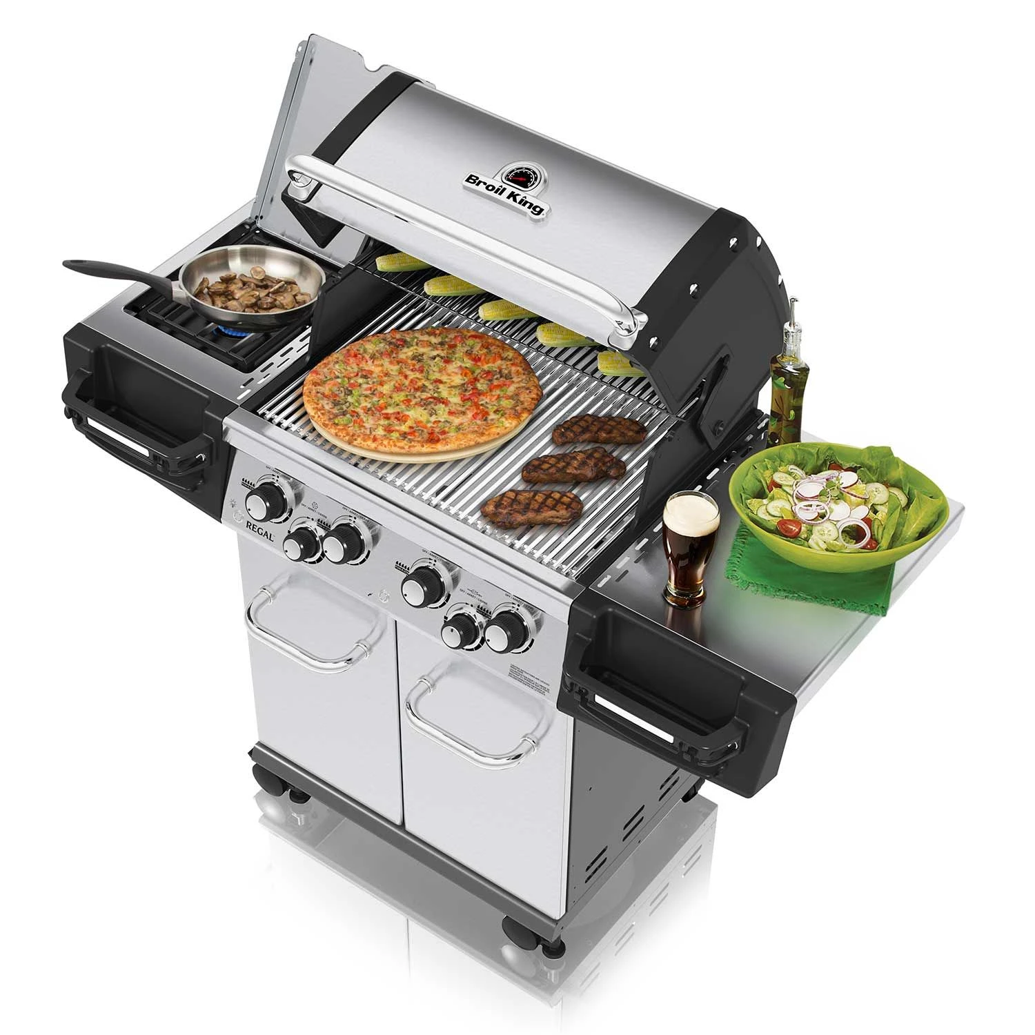 Broil King REG-S490PIR Regal S490 Pro Infrared 4-Burner Freestanding Grill, 25.5-Inches 3 Broil King REG-S490PIR Regal S490 Pro Infrared 4-Burner Freestanding Grill, 25.5-Inches - Image 3