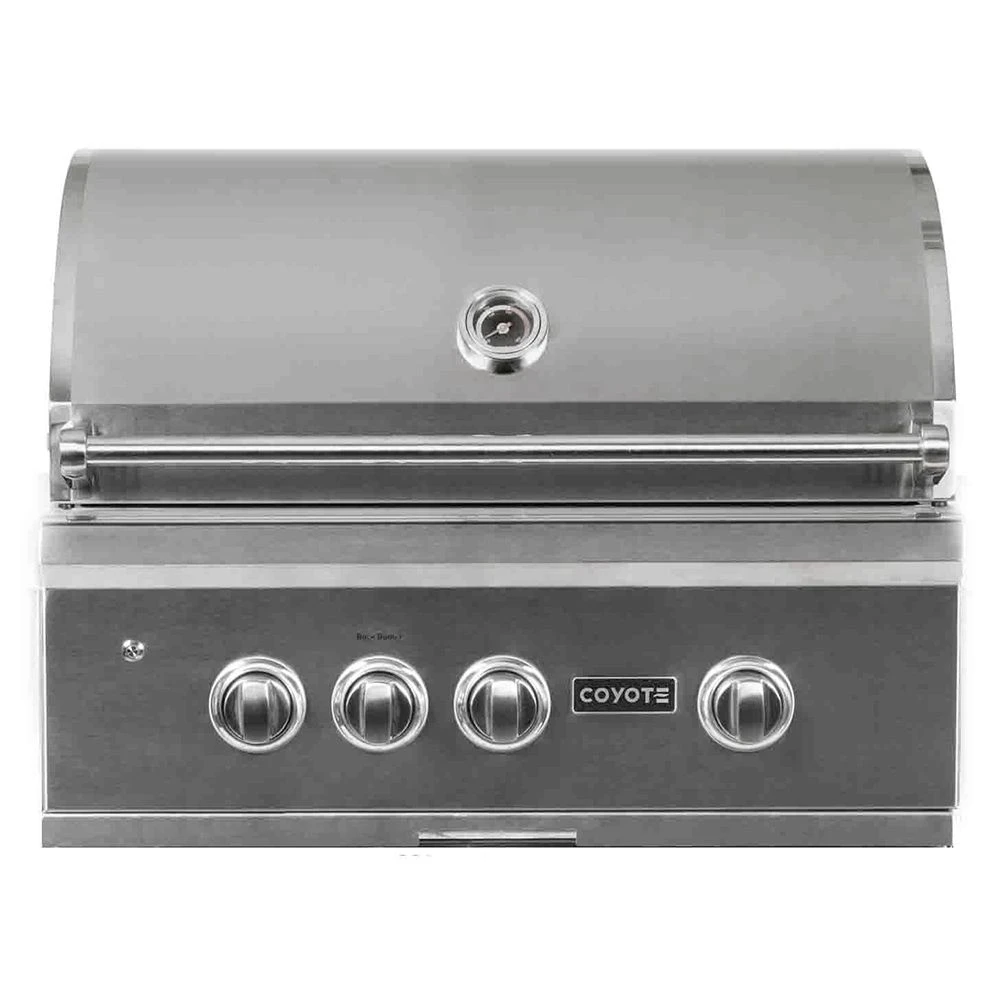 Coyote S-Series Stainless Steel Built-In Gas Grill With Infrared Sear Burner & Rotisserie, 30-Inch (C2SL30) 1 Coyote S-Series Stainless Steel Built-In Gas Grill With Infrared Sear Burner & Rotisserie, 30-Inch (C2SL30)