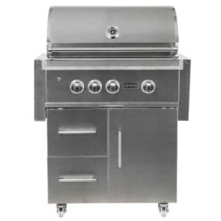 Coyote S-Series Stainless Steel Freestanding Gas Grill With Infrared Sear Burner & Rotisserie, 30-Inch (C2SL30-CT)