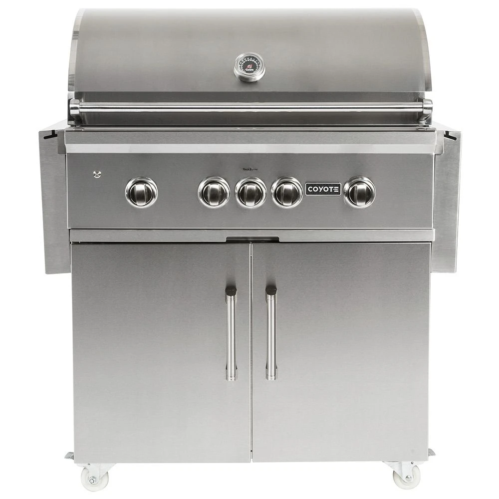 Coyote Stainless Steel Freestanding Builder Gas Grill With Infrared Sear Burner And Rotisserie, 36-Inch (C1S36-CT) 1 Coyote Stainless Steel Freestanding Builder Gas Grill With Infrared Sear Burner And Rotisserie, 36-Inch (C1S36-CT)