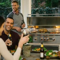 Coyote S-Series Stainless Steel Freestanding Gas Grill With Infrared Sear Burner & Rotisserie, 42-Inch (C2SL42-CT) -Smokey Ridge Grills Shop c2sl42 ct ls d 07 21