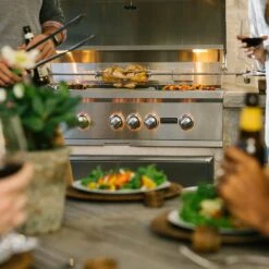 Coyote S-Series Stainless Steel Built-In Gas Grill With Infrared Sear Burner & Rotisserie, 42-Inch (C2SL42) -Smokey Ridge Grills Shop c2sl42 d 07 21