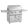 Fire Magic E790s Echelon Diamond Gas Grill On Cart With Single Side Burner