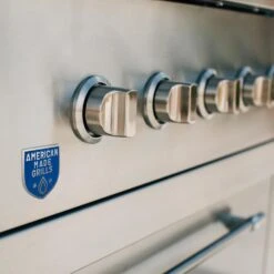 American Made Grills AMG-ENC36 Encore 36-Inch Built-In Dual Fuel Wood And Gas Grill With Infrared Searing Burner And Rotisserie Kit -Smokey Ridge Grills Shop enc36 c 04 21