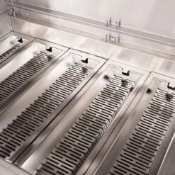 American Made Grills AMG-ENC36 Encore 36-Inch Built-In Dual Fuel Wood And Gas Grill With Infrared Searing Burner And Rotisserie Kit -Smokey Ridge Grills Shop enc36 f 04 21 1