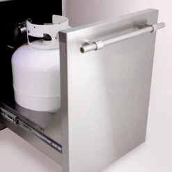 American Made Grills AMG-ENC36-CART Encore 36-Inch Dual Fuel Wood And Gas Grill With Infrared Searing Burner And Rotisserie Kit On Cart -Smokey Ridge Grills Shop encfs36 e 04 21