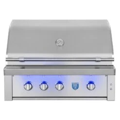 American Made Grills AMG-EST36 Estate 36-Inch Built-In Gas Grill With Infrared Searing Burner And Rotisserie Kit