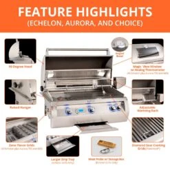 Fire Magic A540s Aurora Gas Grill On Cart With Single Side Burner -Smokey Ridge Grills Shop fm feature highlights a 01 20