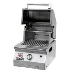Solaire SOL-IRBQ-15GIR-LP Accent Single Burner Infrared Portable Grill With Warming Rack, Propane