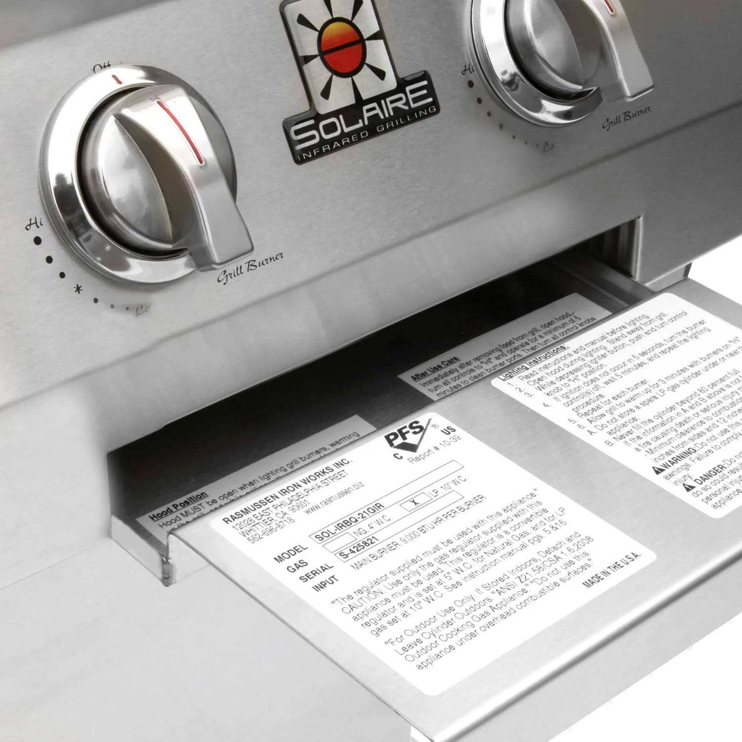 Solaire IRBQ-21 21-Inch Standard Built-In Grill 6 Solaire IRBQ-21 21-Inch Standard Built-In Grill - Image 6