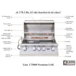 Lion L75000 32-Inch Built-In Grill 9 Lion L75000 32-Inch Built-In Grill -Smokey Ridge Grills Shop l75000 feat a 03 20