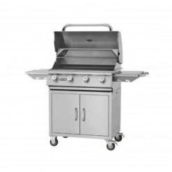 Bull BG-8700x Lonestar Select 30-Inch Grill On Cart 8 Bull BG-8700x Lonestar Select 30-Inch Grill On Cart -Smokey Ridge Grills Shop lonestar cart angle open