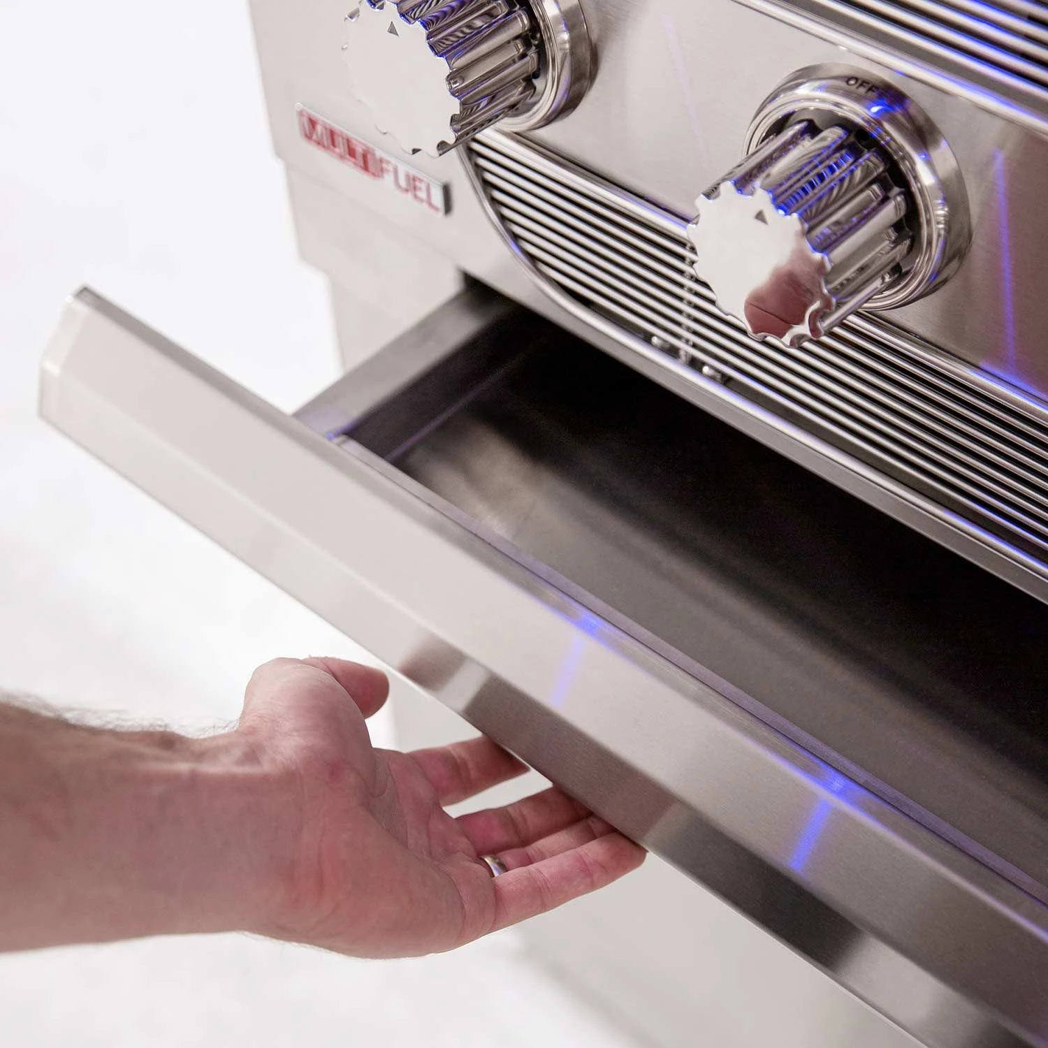 American Made Grills AMG-MUS36-CART Muscle 36-Inch Dual Fuel Wood And Gas Grill With Infrared Searing Burner And Rotisserie Kit On Cart 4 American Made Grills AMG-MUS36-CART Muscle 36-Inch Dual Fuel Wood And Gas Grill With Infrared Searing Burner And Rotisserie Kit On Cart - Image 4