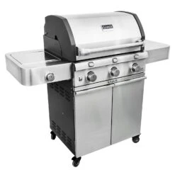 Saber R50CC0317 3-Burner Deluxe Freestanding Cast Infrared Grill With Side Burner, 32-Inches -Smokey Ridge Grills Shop r50cc0317 c 02 20