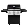 Saber R50CC0617 3-Burner Deluxe Freestanding Infrared Grill, Black, 32-Inches