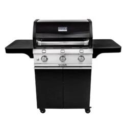 Saber R50CC0617 3-Burner Deluxe Freestanding Infrared Grill, Black, 32-Inches