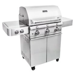 Saber R50SC0017 3-Burner Deluxe Freestanding Infrared Grill With Side Burner, 32-Inches -Smokey Ridge Grills Shop r50sc0017 c 02 20