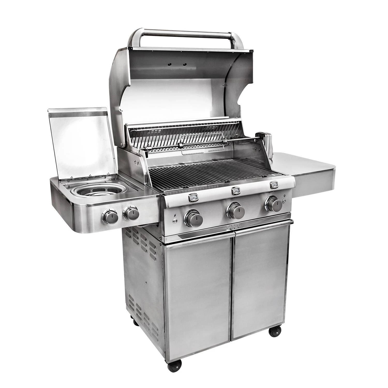 Saber R50SC1417 3-Burner Elite Freestanding Infrared Grill With Rotisserie & Side Burner, 32-Inches 4 Saber R50SC1417 3-Burner Elite Freestanding Infrared Grill With Rotisserie & Side Burner, 32-Inches - Image 4