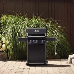Napoleon RXT425SIBK Rogue XT 425 Black Gas Grill On Cart With Infrared Side Burner, 23.75-Inches -Smokey Ridge Grills Shop rxt425 b lifestyle 1 01 20