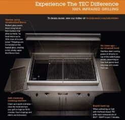 TEC Sterling Patio 1 FR Infrared Built-In Gas Grill, 26-Inches 9 TEC Sterling Patio 1 FR Infrared Built-In Gas Grill, 26-Inches -Smokey Ridge Grills Shop tec about img 5