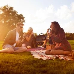 Napoleon TQ285-RD-1-A TravelQ Portable Tabletop Gas Grill, Propane 10 Napoleon TQ285-RD-1-A TravelQ Portable Tabletop Gas Grill, Propane -Smokey Ridge Grills Shop tq285 lifestyle warm sunny day 1