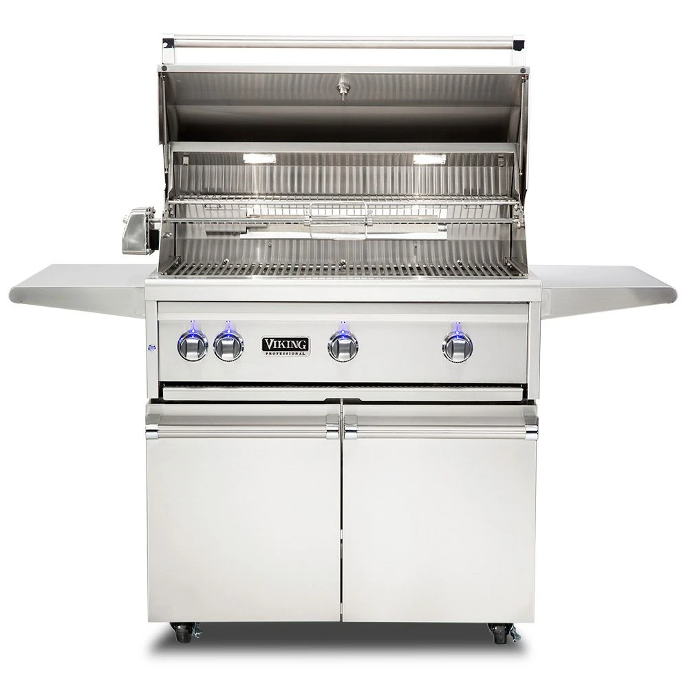 Viking 5 Series Stainless Steel Cart Gas Grill With ProSear Burner & Rotisserie, 36-Inch (VQGFS536) 2 Viking 5 Series Stainless Steel Cart Gas Grill With ProSear Burner & Rotisserie, 36-Inch (VQGFS536) - Image 2