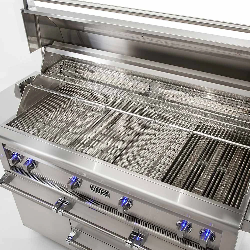 Viking 5 Series Stainless Steel Cart Gas Grill With ProSear Burner & Rotisserie, 54-Inch (VQGFS554) 4 Viking 5 Series Stainless Steel Cart Gas Grill With ProSear Burner & Rotisserie, 54-Inch (VQGFS554) - Image 4