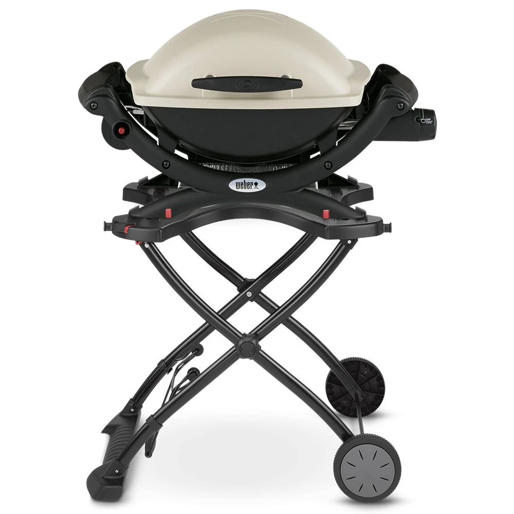 Weber Q1000 Portable Propane Gas Grill On Scissor Cart (WEB-50060001-WEB-6557) 1 Weber Q1000 Portable Propane Gas Grill On Scissor Cart (WEB-50060001-WEB-6557)