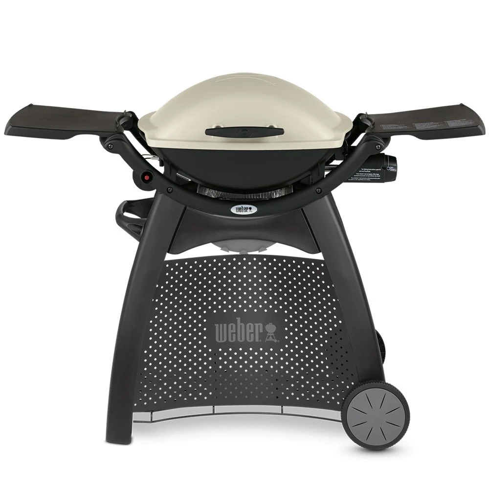 Weber Q2200 Portable Propane Gas Grill With Side Tables On Q Cart (WEB-54060001-WEB-6525) 1 Weber Q2200 Portable Propane Gas Grill With Side Tables On Q Cart (WEB-54060001-WEB-6525)