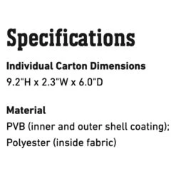 Weber Pellet/Charcoal Fuel Storage Bag (WEB-7007) -Smokey Ridge Grills Shop web 7007 spec a 05 22