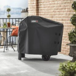 Weber Premium Grill Cover For Pulse 2000 Grill On Cart (WEB-7181) -Smokey Ridge Grills Shop web 7181 c 05 22