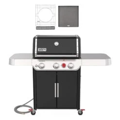 Weber Genesis 3-Burner Freestanding Gas Grill With Crafted Griddle